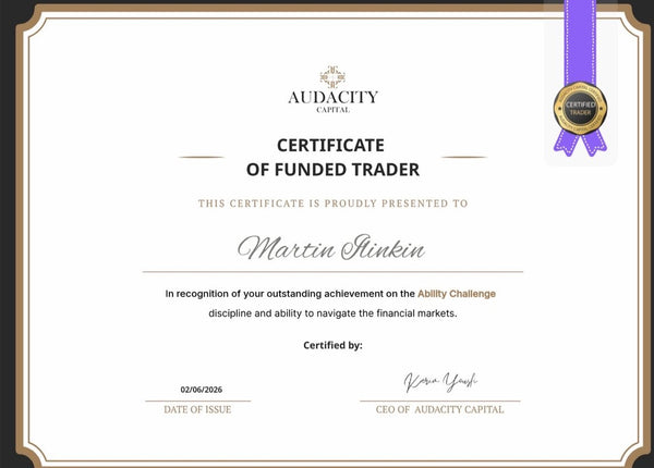 Сертификат Audacity Capital, Martin Ilinkin